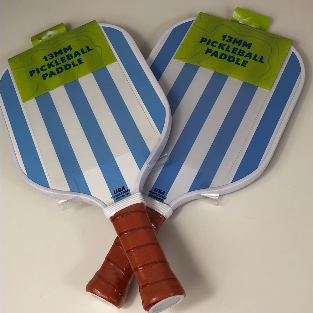 NEW Pickleball Paddle Set of 2 Floral and Stripes